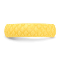 Silicone Yellow Mermaid Pattern 5.7mm Band