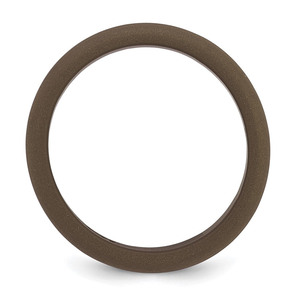 Silicone Bronze Metallic 8mm Band