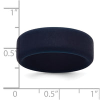 Silicone Navy Blue 8mm Band