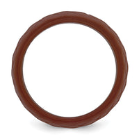 Silicone Metallic Bronze 8.70mm Fish Scale Pattern Band
