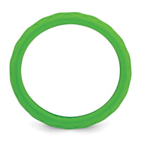 Silicone Light Green 8.70mm Fish Scale Pattern Band