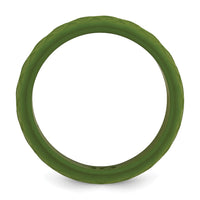 Silicone Olive Green 8.70mm Fish Scale Pattern Band
