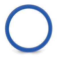 Silicone Blue 8.70mm Flat Edge Band