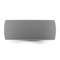 Silicone Dark Gray 8.70mm Flat Edge Band