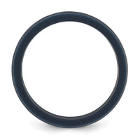 Silicone Navy Blue 8.70mm Flat Edge Band