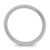 Silicone Metallic Silver 8.70mm Flat Edge Band