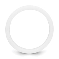 Silicone White 8.70mm Flat Edge Band