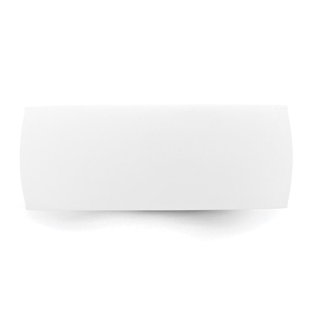 Silicone White 8.70mm Flat Edge Band