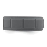 Silicone Dark Gray 8mm Grid Pattern Band
