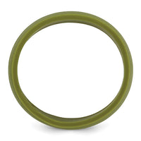 Silicone Olive Green 8.50mm Grooved Band