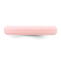 Silicone Pink 4mm Ridged Edge Band