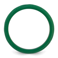 Silicone Hunter Green 5.70mm Wood Grain Pattern Band