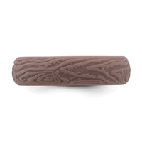 Silicone Light Brown 5.70mm Wood Grain Pattern Band
