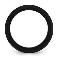 Silicone Black 3mm Round Band