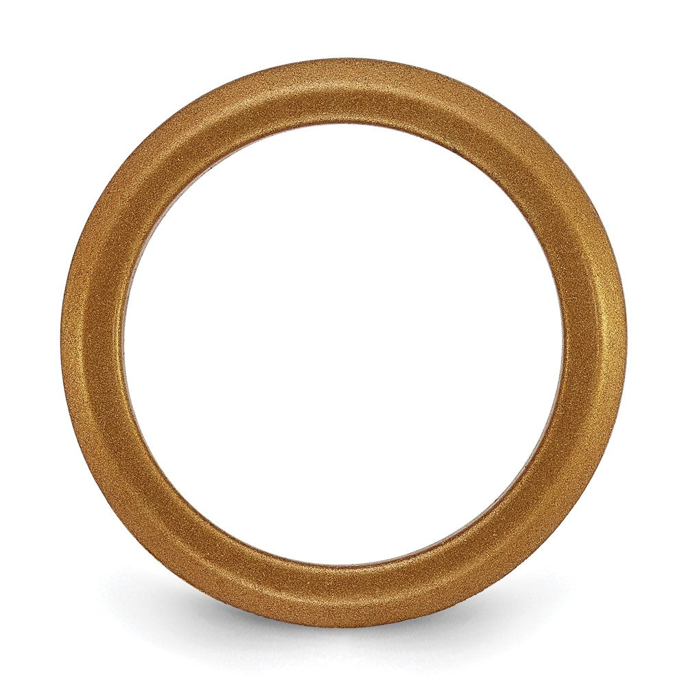 Silicone Metallic Bronze 3mm Band