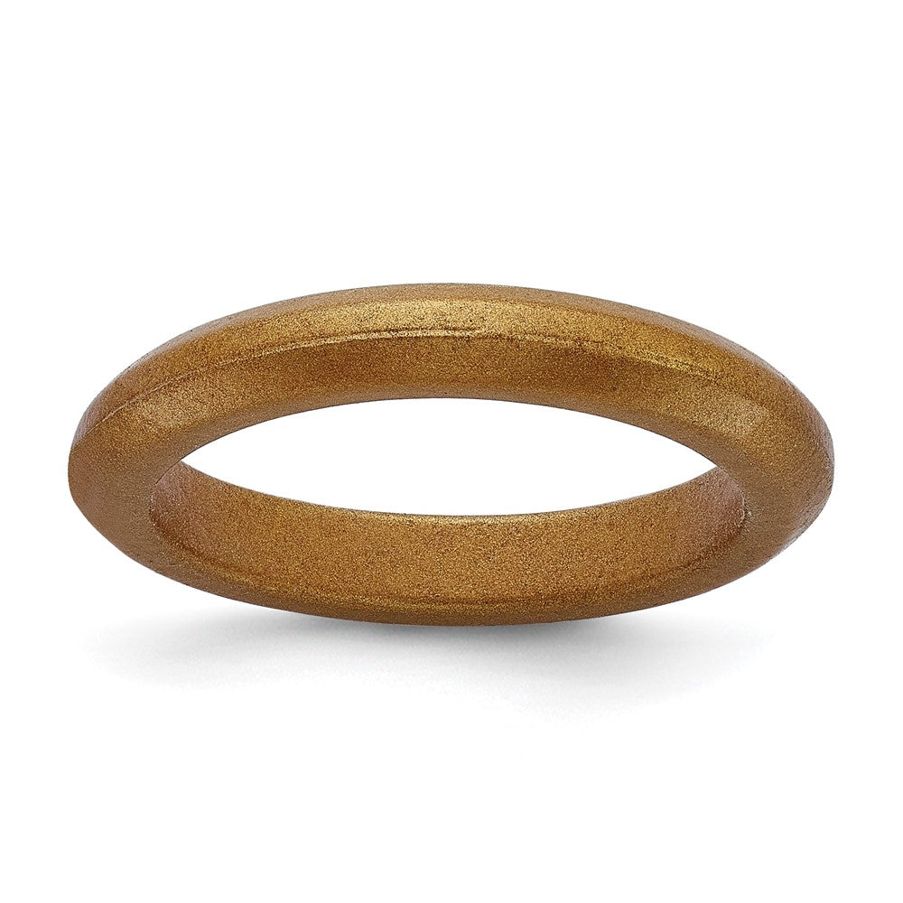 Silicone Metallic Bronze 3mm Band