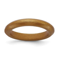 Silicone Metallic Bronze 3mm Band