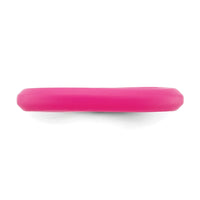 Silicone Fuchsia 3mm Round Band