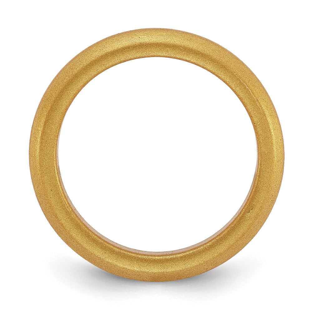 Silicone Metallic Gold 3mm Band