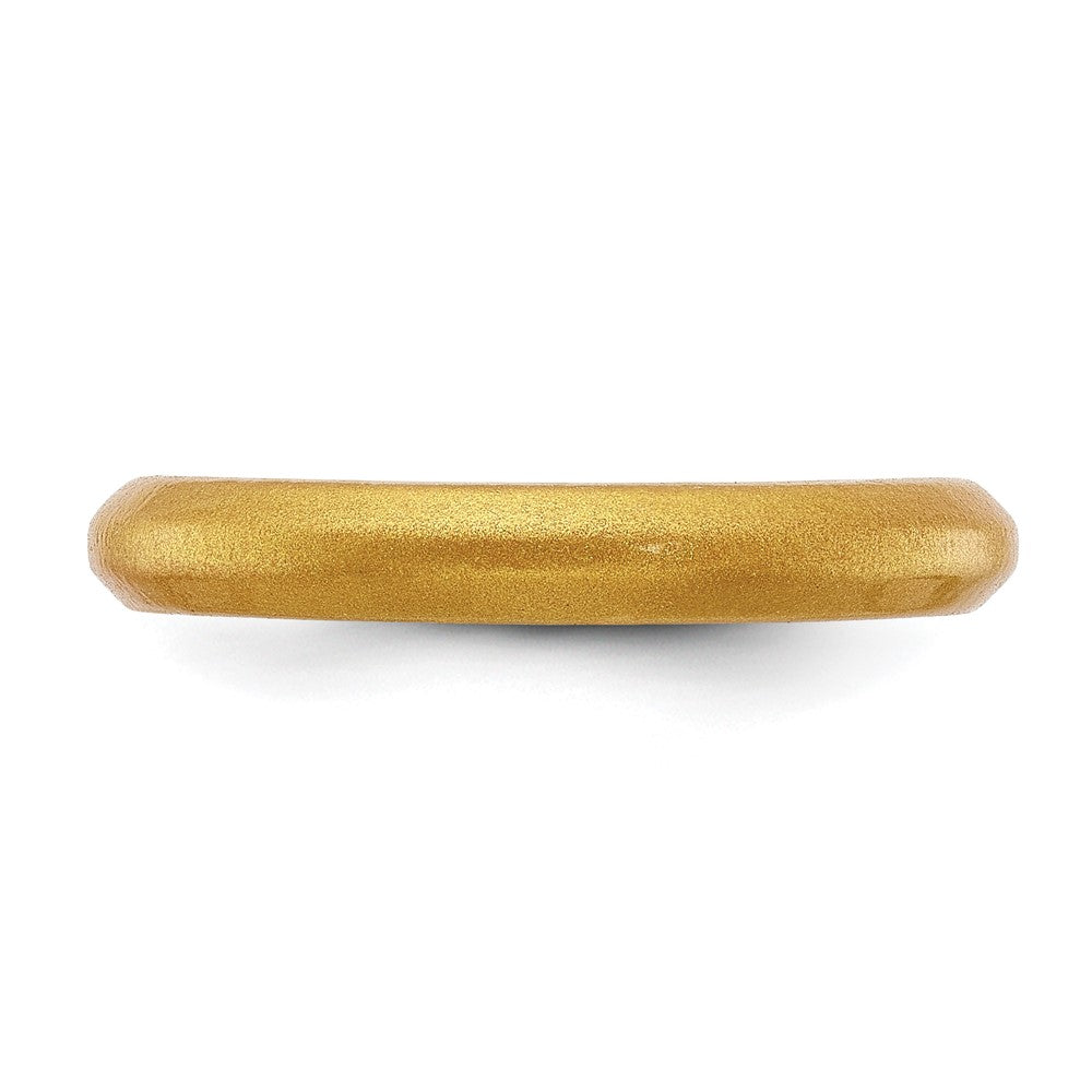 Silicone Metallic Gold 3mm Band