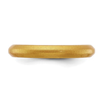 Silicone Metallic Gold 3mm Band