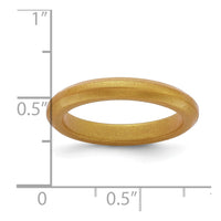 Silicone Metallic Gold 3mm Band