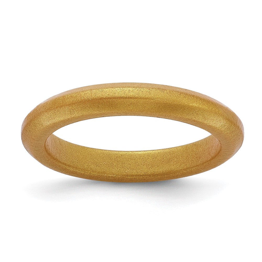 Silicone Metallic Gold 3mm Band
