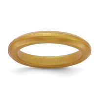 Silicone Metallic Gold 3mm Band