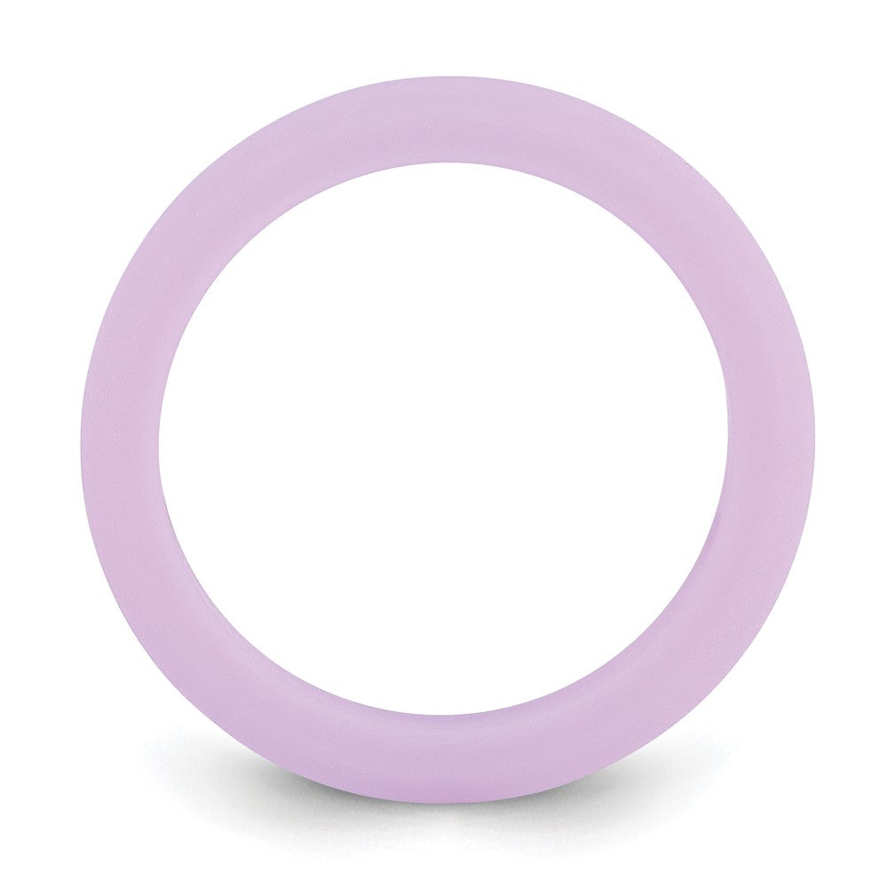 Silicone Purple 3mm Round Band