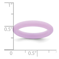 Silicone Purple 3mm Round Band