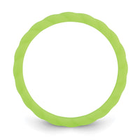 Silicone Bright Green 3mm Braided Band