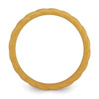 Silicone Metallic Gold 3mm Braided Band