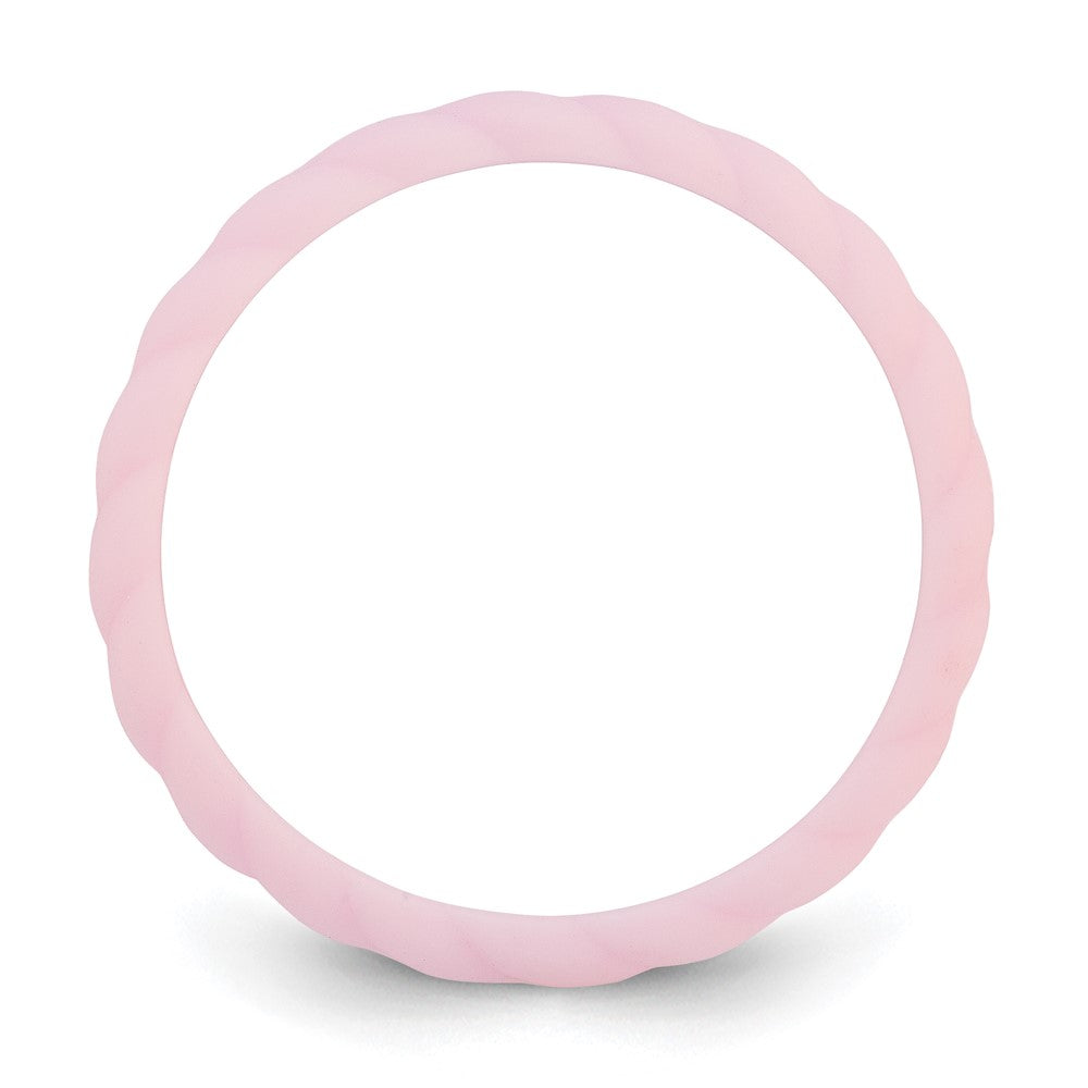 Silicone Lavender 3mm Braided Band