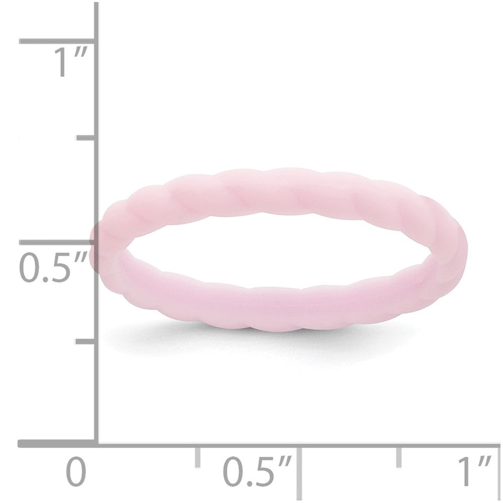 Silicone Lavender 3mm Braided Band