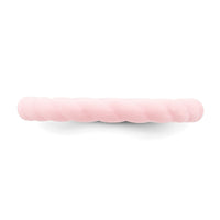 Silicone Pink 3mm Braided Band
