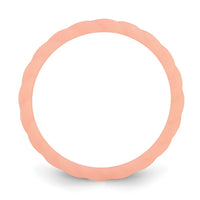 Silicone Rose Pink 3mm Braided Band