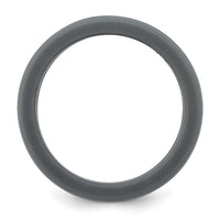 Silicone Grey with Removable Green Center 8mm Band