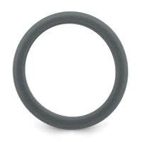Silicone Grey with Removable Light Grey Center 8mm Band