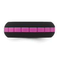 Silicone Black with Pink Grooved Center 7.50mm Band