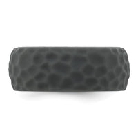 Silicone Dark Grey 8.50mm Hammered Band
