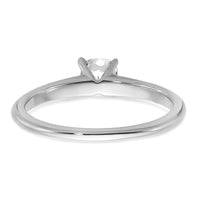 14kw 1/2ct Lab Grown Diamond VS+ F+ Cushion Comp Solitaire Eng Ring