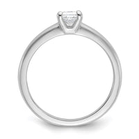 14kw 1/3ct Lab Grown Diamond VS+ F+ Princess Comp Solitiare Eng Ring