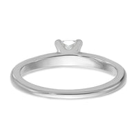 14kw 1/2ct Cert Lab Grown Dia VS/SI+ G+ Princess Comp Solitaire Eng Ring