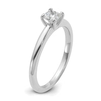 14kw 1/3ct Cert Lab Grown Diamond VS+ F+ Princess Comp Solitiare Eng Ring
