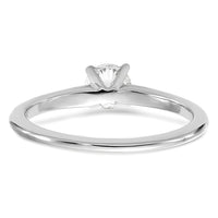 14kw 1/2ct Cert Lab Grown Diamond VS/SI+ G+ Round Comp Solitaire Eng Ring