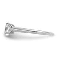 14kw 3/4ct Lab Grown Diamond VS/SI+ G+ Emerald Solitaire Comp Eng Ring