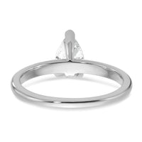 14kw 3/4ct Lab Grown Diamond VS/SI+ G+ Pear Solitaire Comp Eng Ring