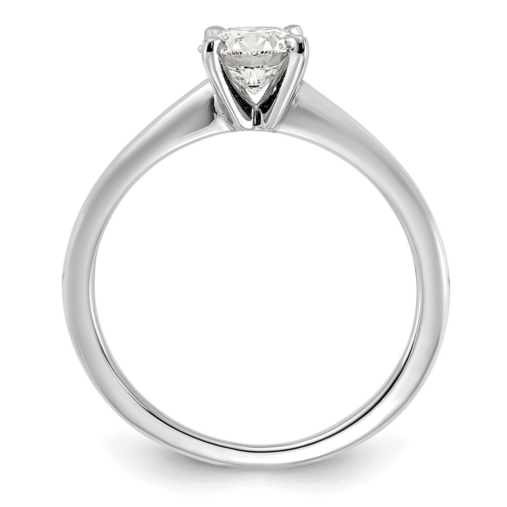 14kw 3/4ct Lab Grown Diamond VS/SI+ G+ Round Comp Solitaire Eng Ring