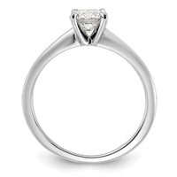 14kw 3/4ct Lab Grown Diamond VS+ F+ Round Comp Solitaire Eng Ring