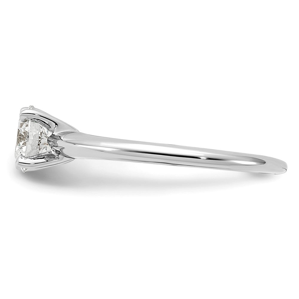 14kw 3/4ct Lab Grown Diamond VS/SI+ G+ Round Comp Solitaire Eng Ring